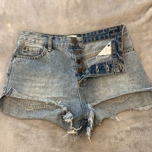 Amuse Society Distressed Denim Shorts